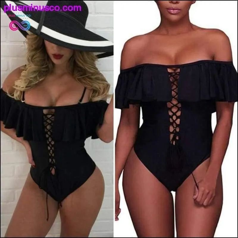 2019 Sexy High Waist One Piece Swimsuit for Women - Bikinis