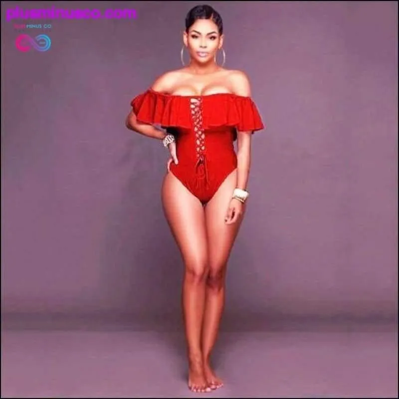 2019 Sexy High Waist One Piece Swimsuit for Women - Bikinis