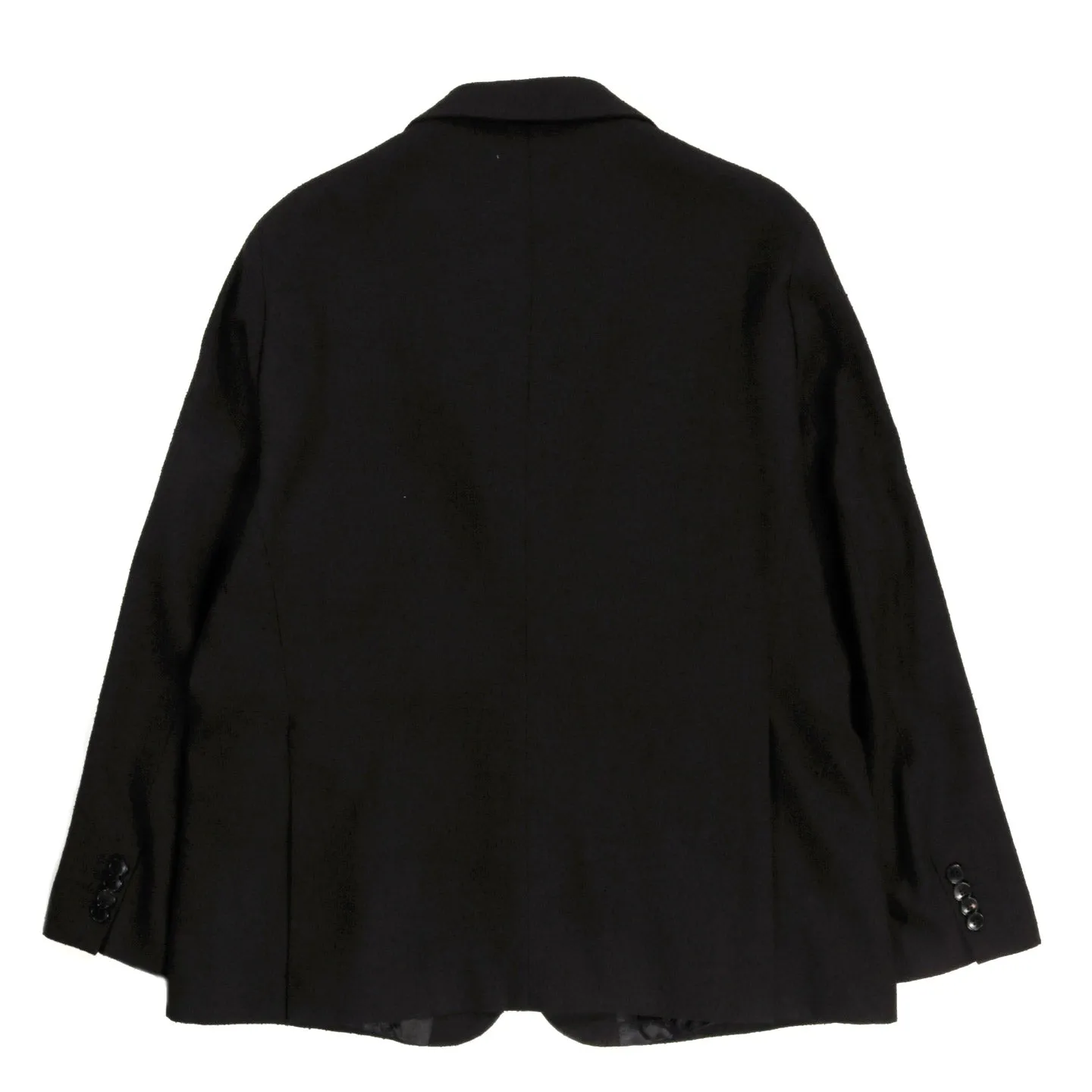 4SDESIGNS Black Bouclette Heavy Viscose Sateen Bar Blazer