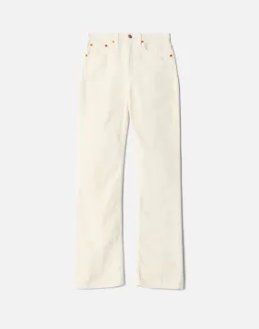 70s Vintage Ivory Corduroy Bootcut Pants