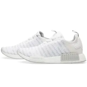 Adidas NMD_R1 White Blackout-Whiteout Shoes.