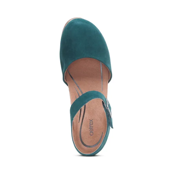 Aetrex Finley Dark Teal Women's Shoes - Top-Rated Choice for Comfort and Style