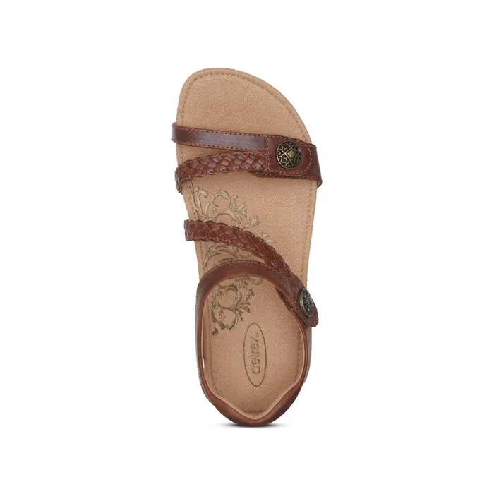 Aetrex Jillian Walnut Women's Sandal - Best Price