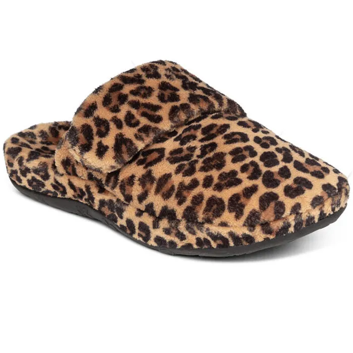 Aetrex Mandy Slipper Leopard Women