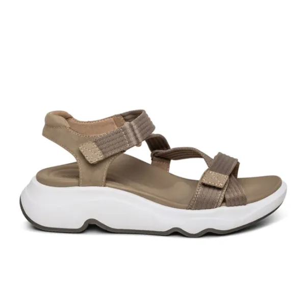 Aetrex Taupe Women's Marz Shoes