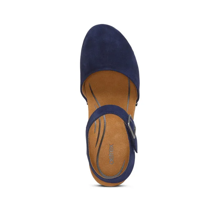 Aetrex Women's Finley Navy shoe