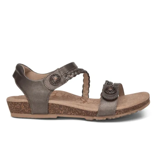 Aetrex Women's Jillian Bronze sandals