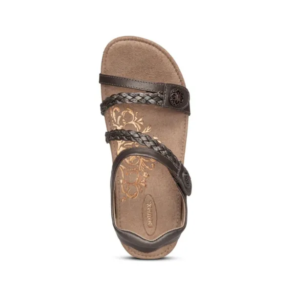 Aetrex Women's Jillian Bronze sandals