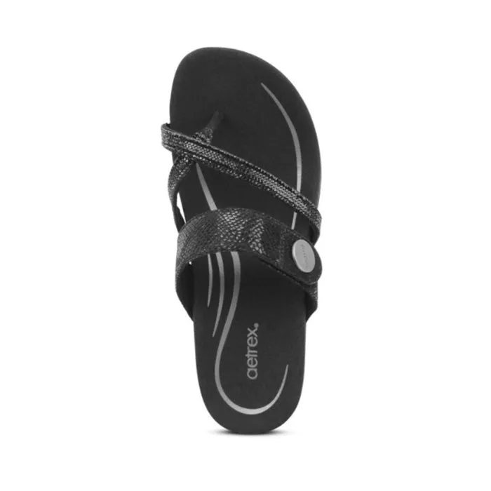 Aetrex Women's Sparkle Black Izzy - Shop Now!