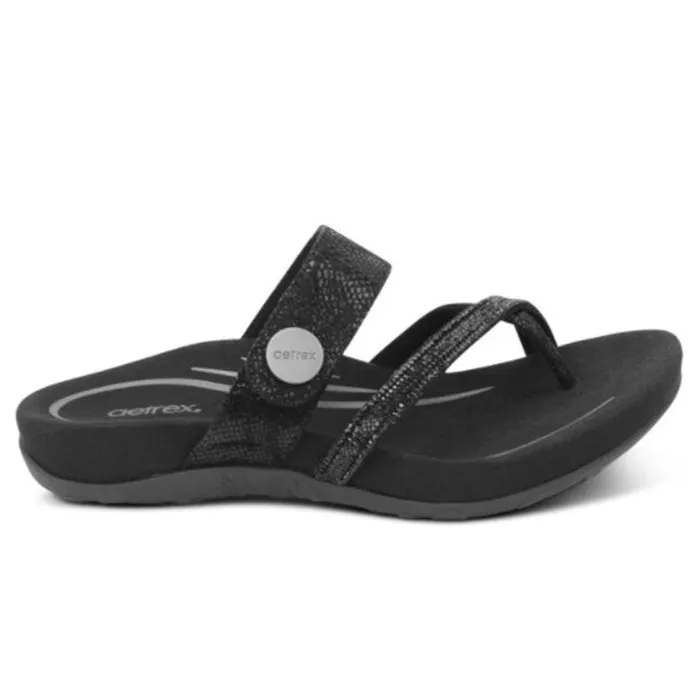 Aetrex Women's Sparkle Black Izzy - Shop Now!