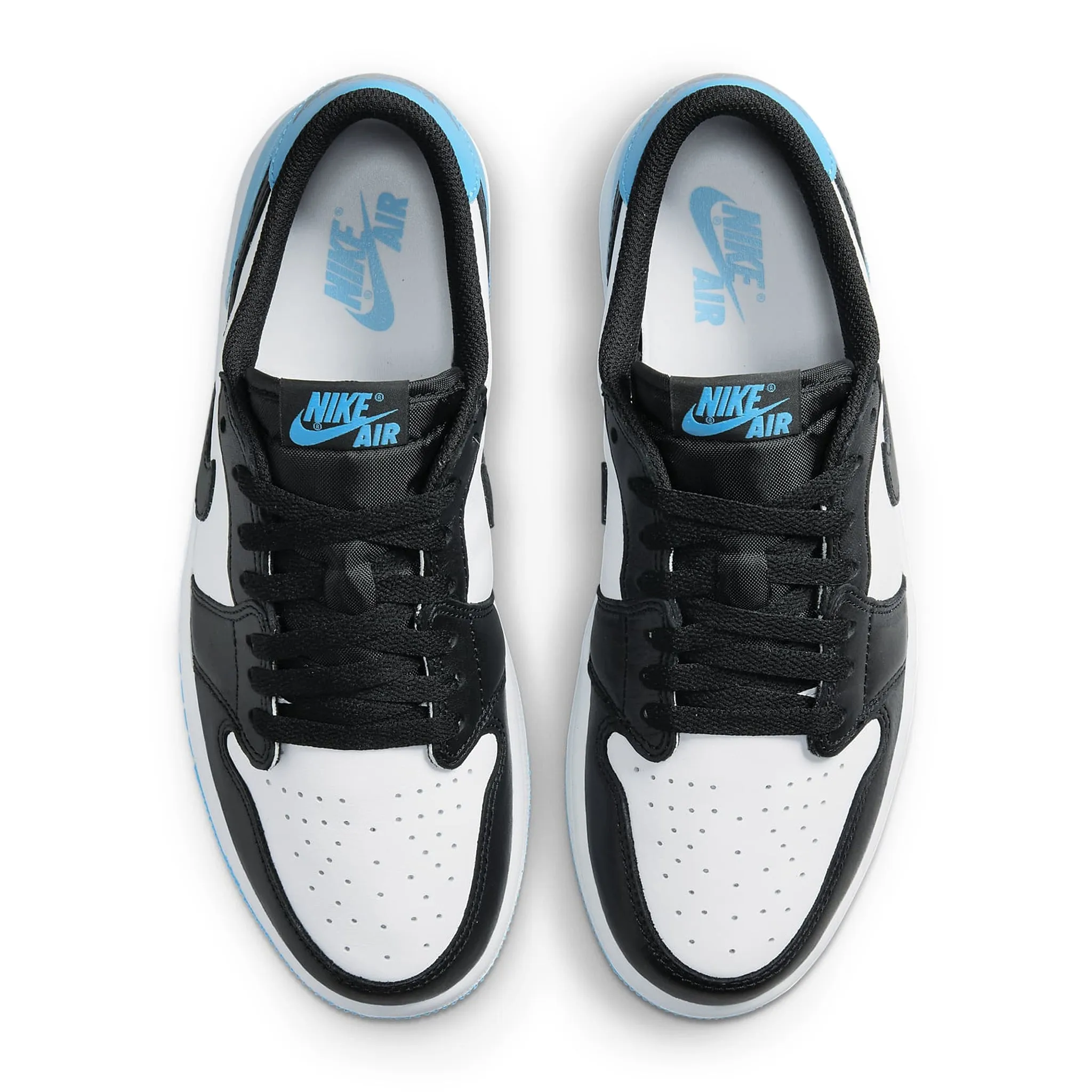 Air Jordan 1 Low Black Dark Powder Blue (W) sneakers