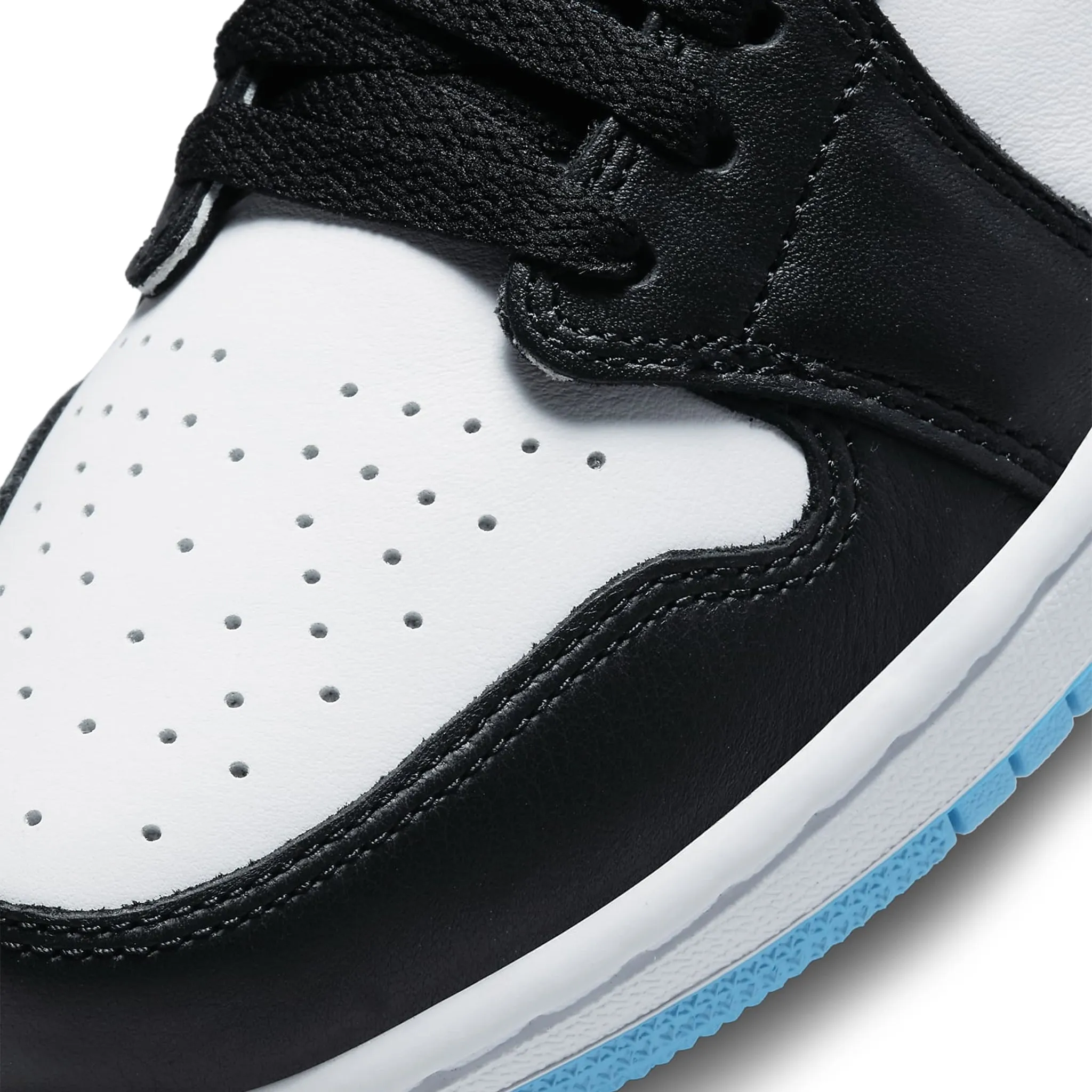 Air Jordan 1 Low Black Dark Powder Blue (W) sneakers