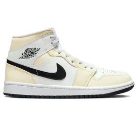 Air Jordan 1 Mid Coconut Milk - Women's version.