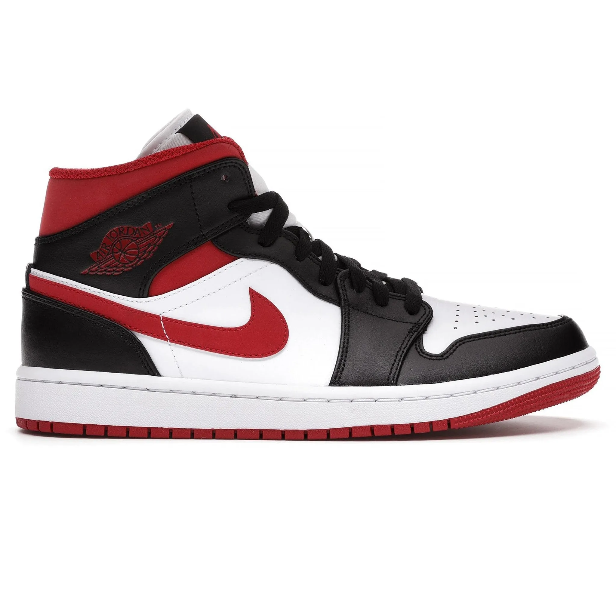 Air Jordan 1 Mid Red Black White