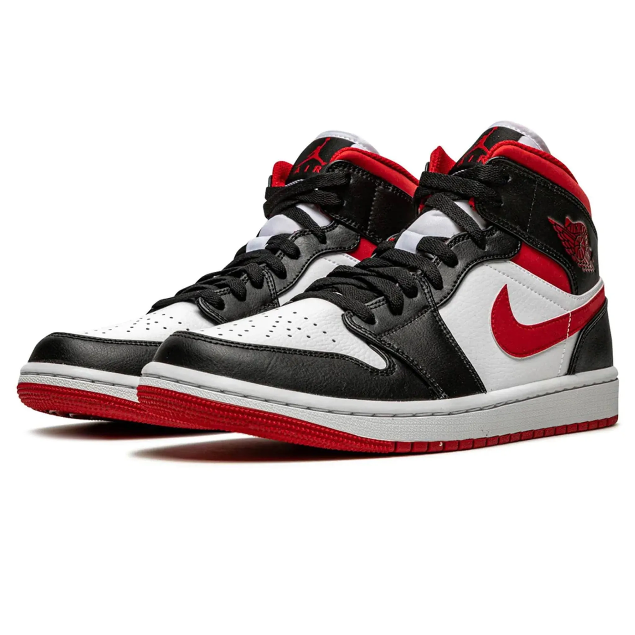 Air Jordan 1 Mid Red Black White