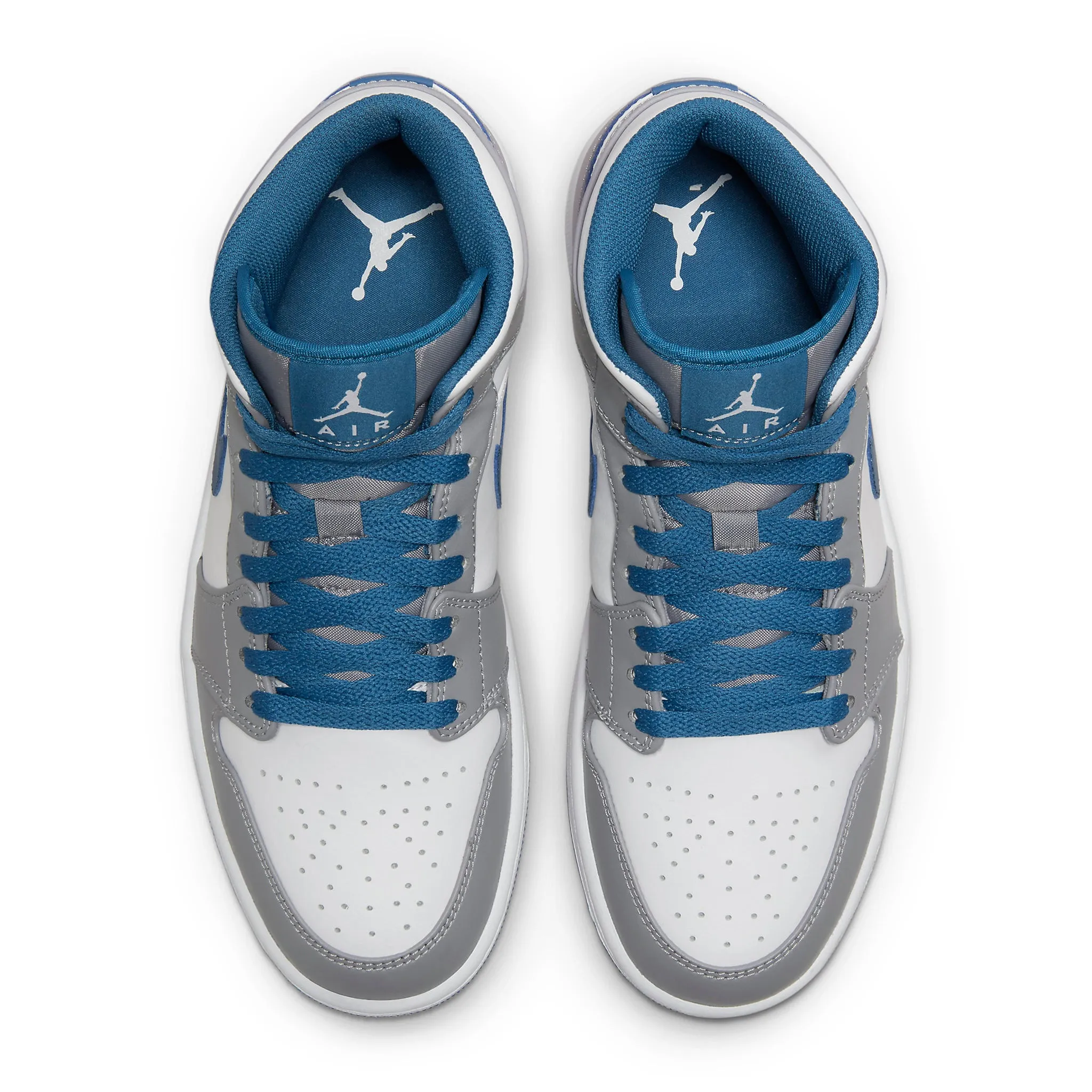 Air Jordan 1 Mid True Blue Cement - Buy Now