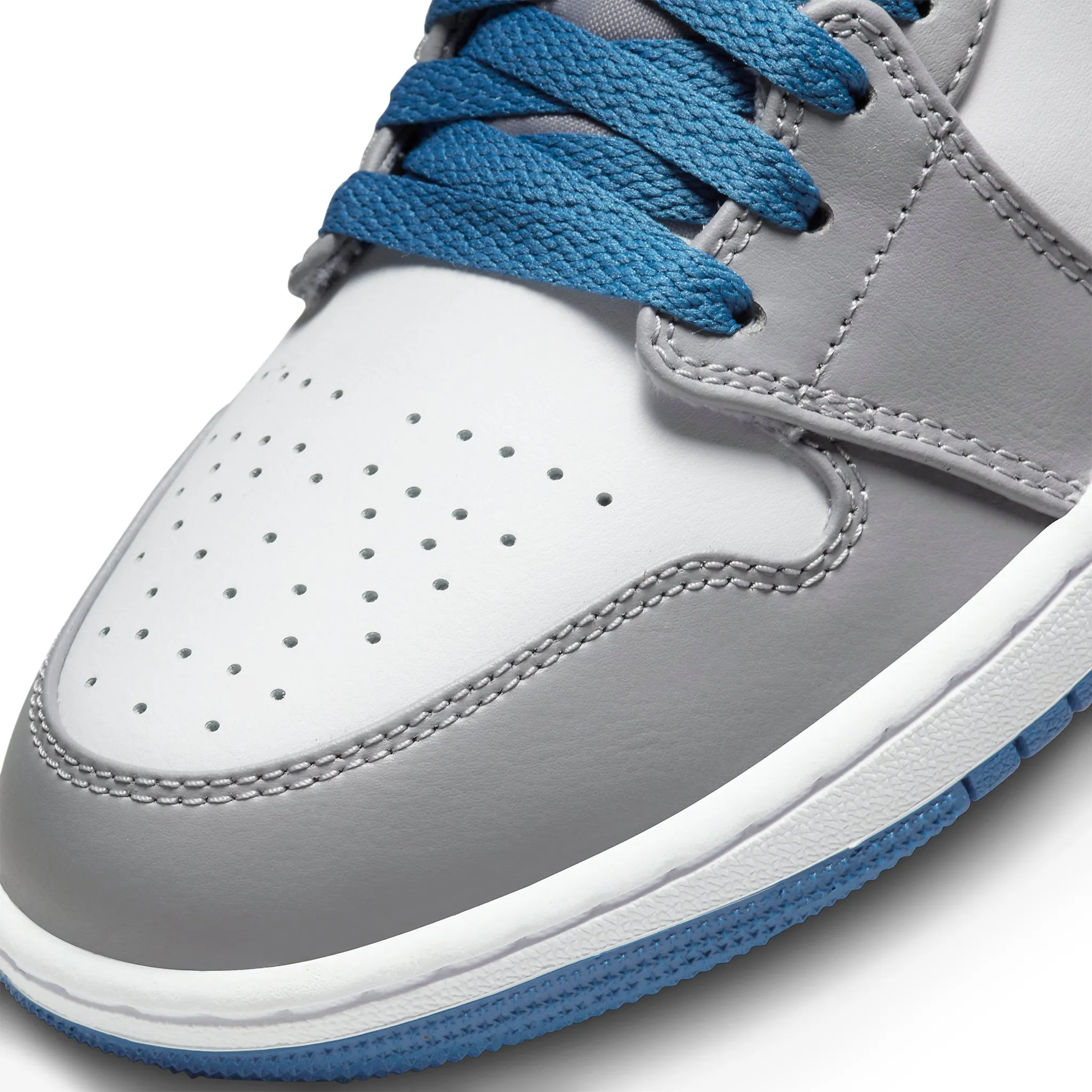 Air Jordan 1 Mid True Blue Cement - Buy Now