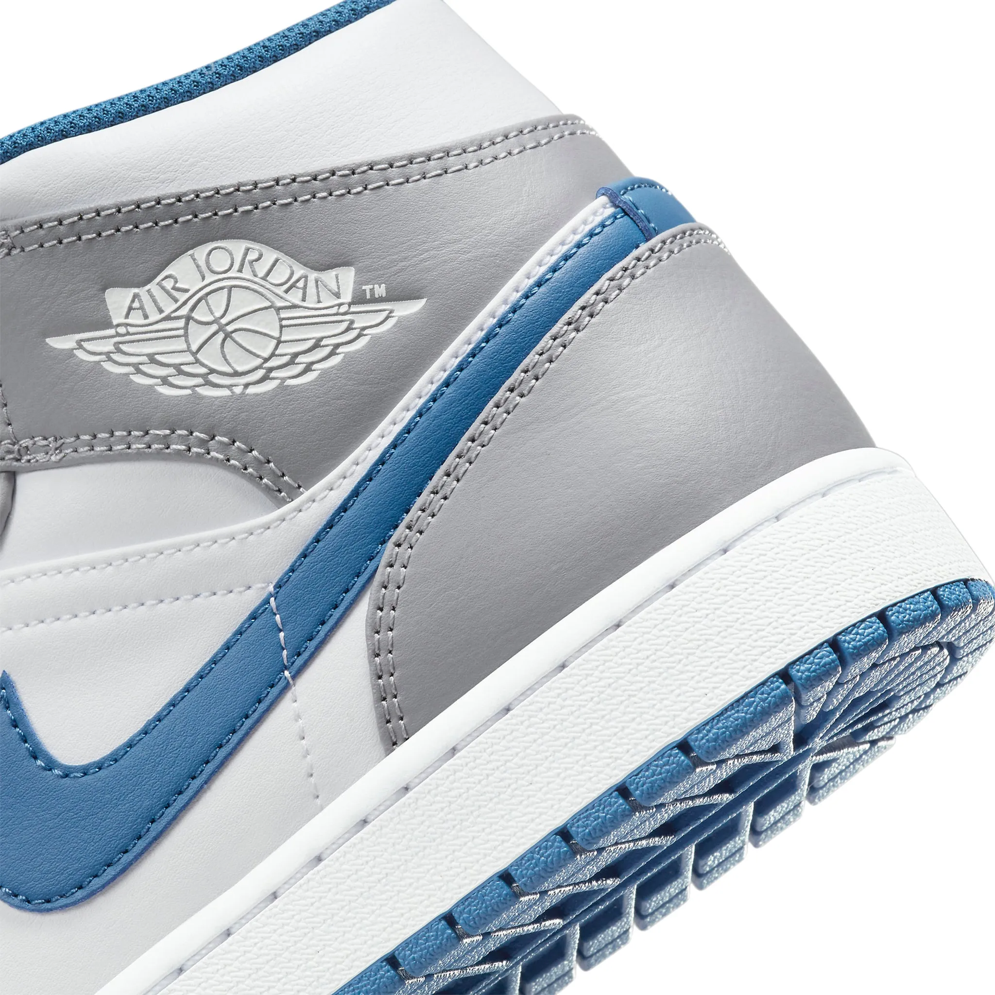 Air Jordan 1 Mid True Blue Cement - Buy Now