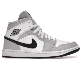 Air Jordan 1 Mid White Light Smoke Grey - Women's | Best Price & Availability