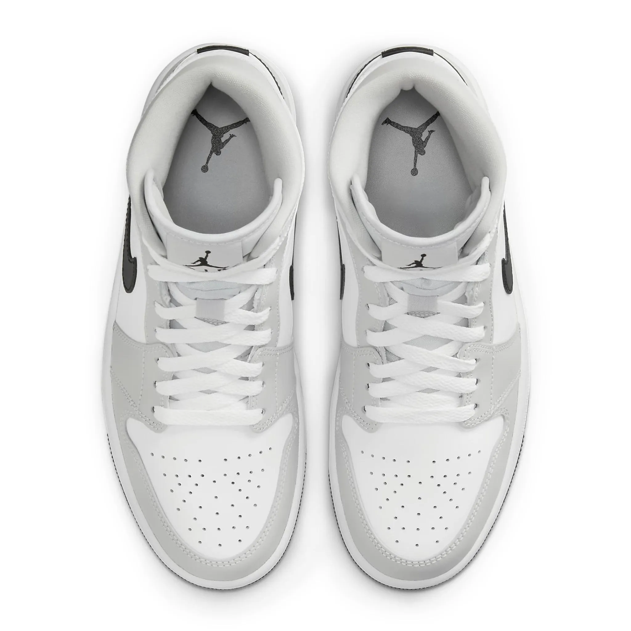 Air Jordan 1 Mid White Light Smoke Grey - Women's | Best Price & Availability