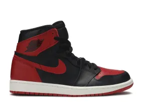 Air Jordan 1 Retro High Shoes Black Red