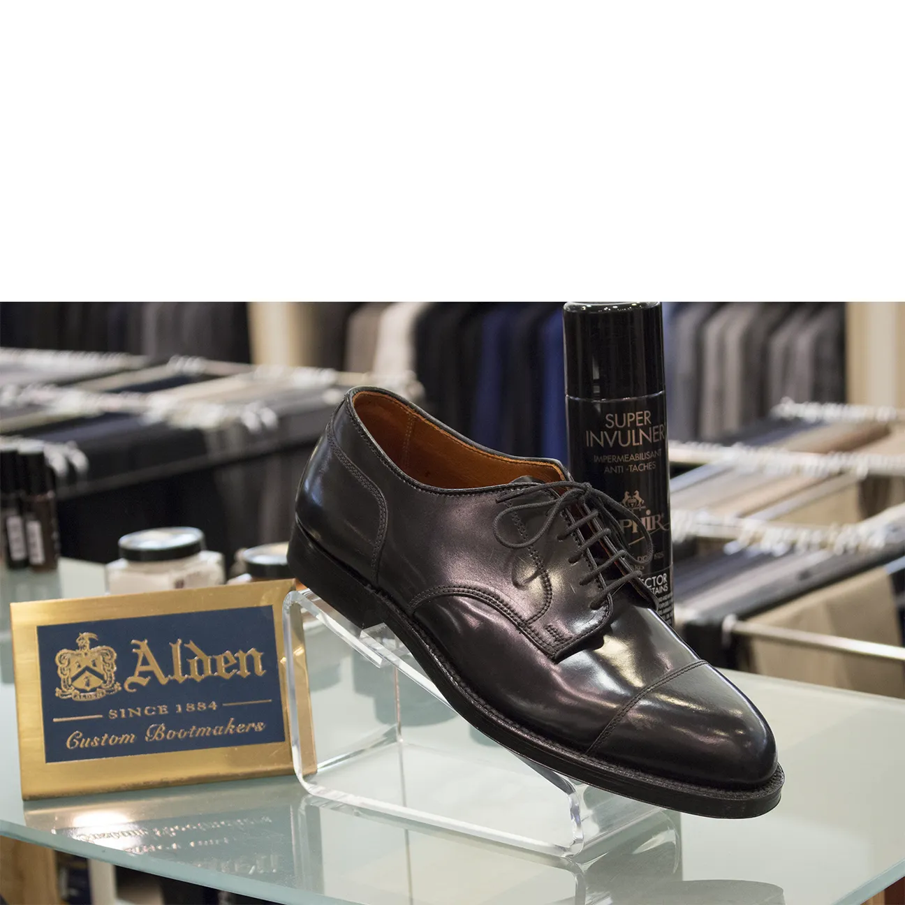 Alden 2161 Black Shell Cordovan Straight Tip Blucher – Get it now.