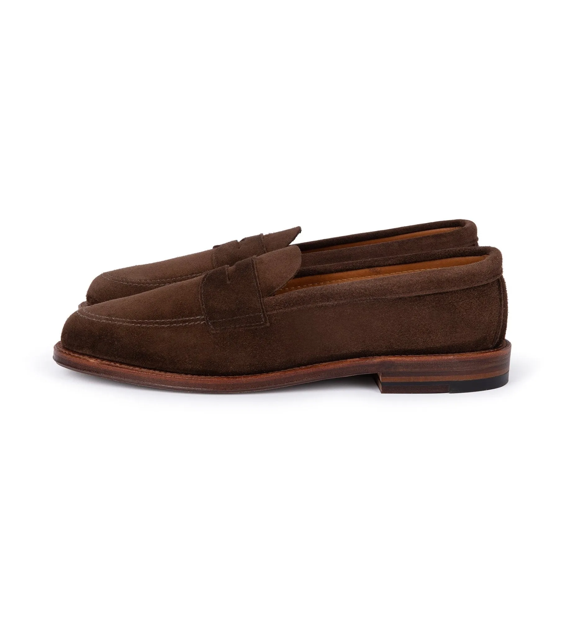 Alden Dark Brown Suede Penny Loafer 5736F