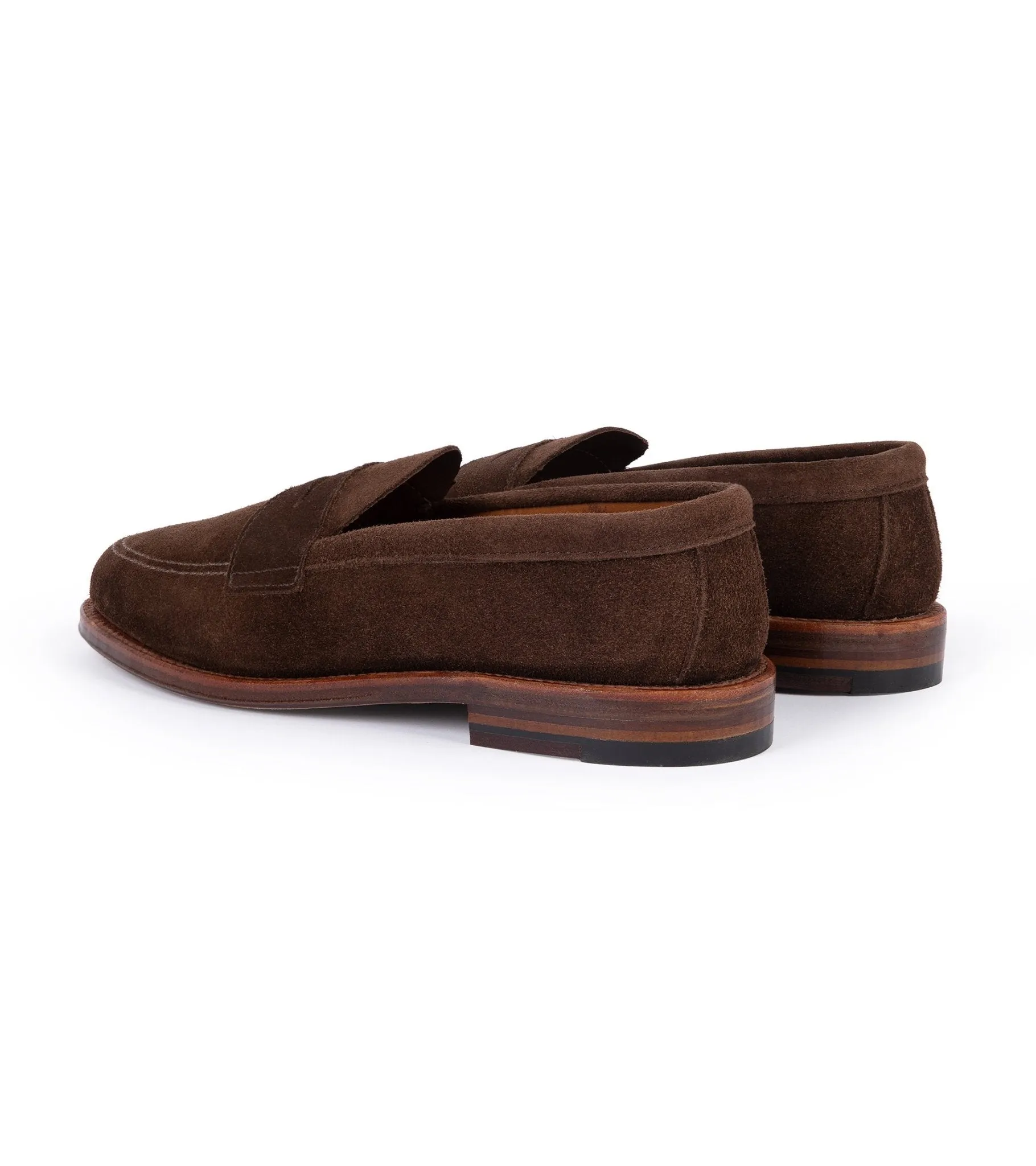 Alden Dark Brown Suede Penny Loafer 5736F