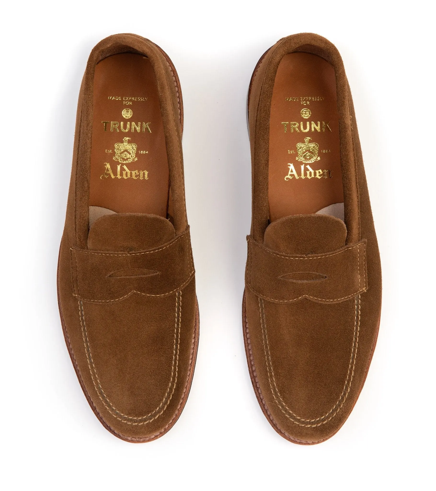 Alden Suede Penny Loafer Snuff 5735F