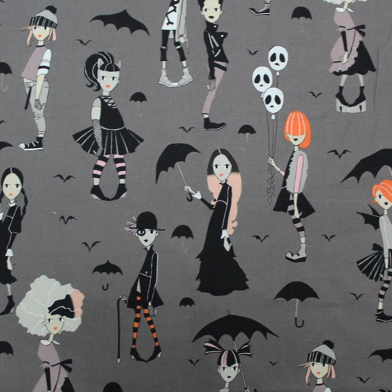 Alexander Henry Goth Charcoal fabric - Shop Now!