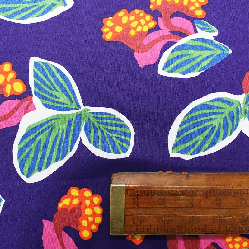 Alexander Henry Tropical Purple Floral Fabric