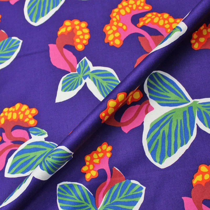 Alexander Henry Tropical Purple Floral Fabric