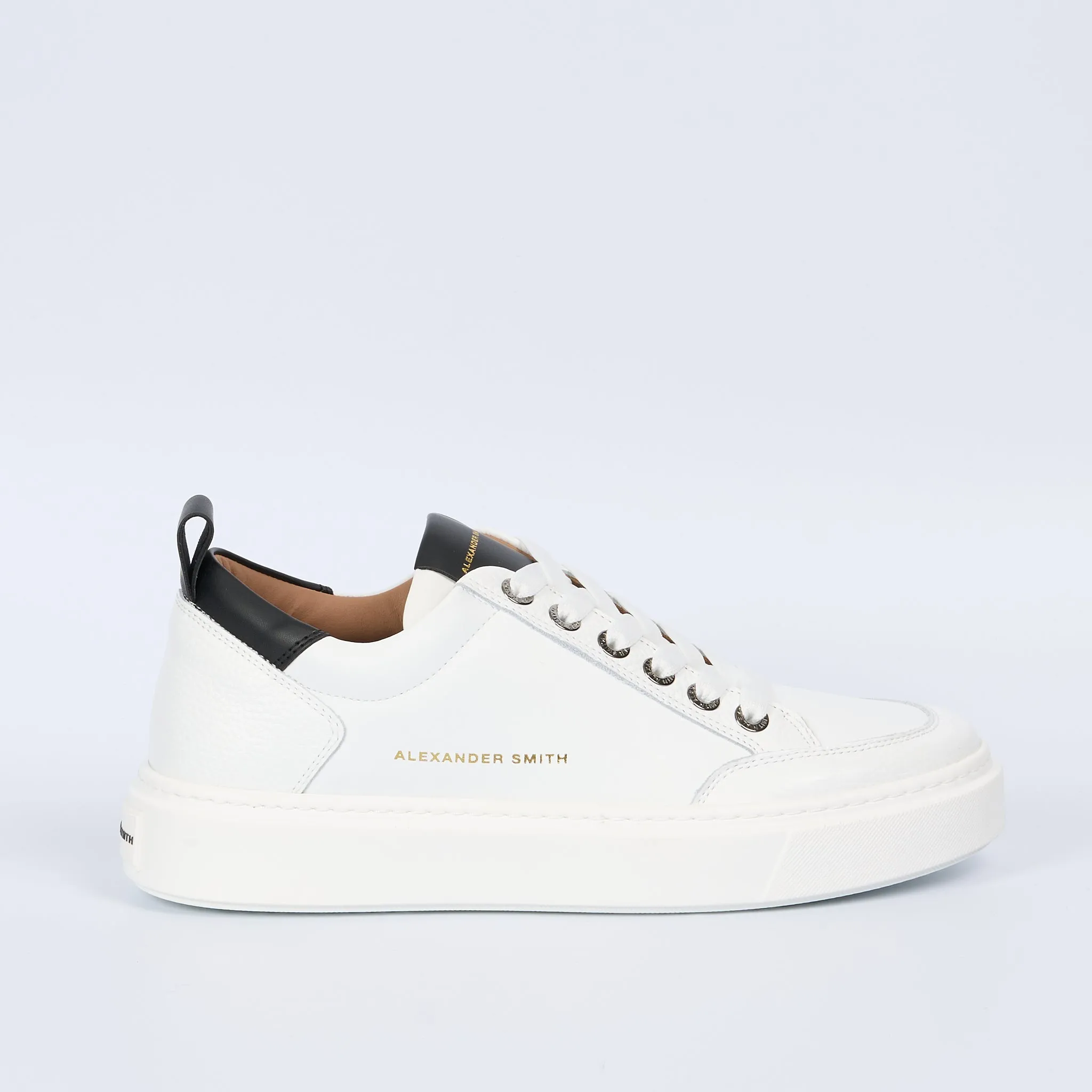 Alexander Smith White/Black Men's Sneaker