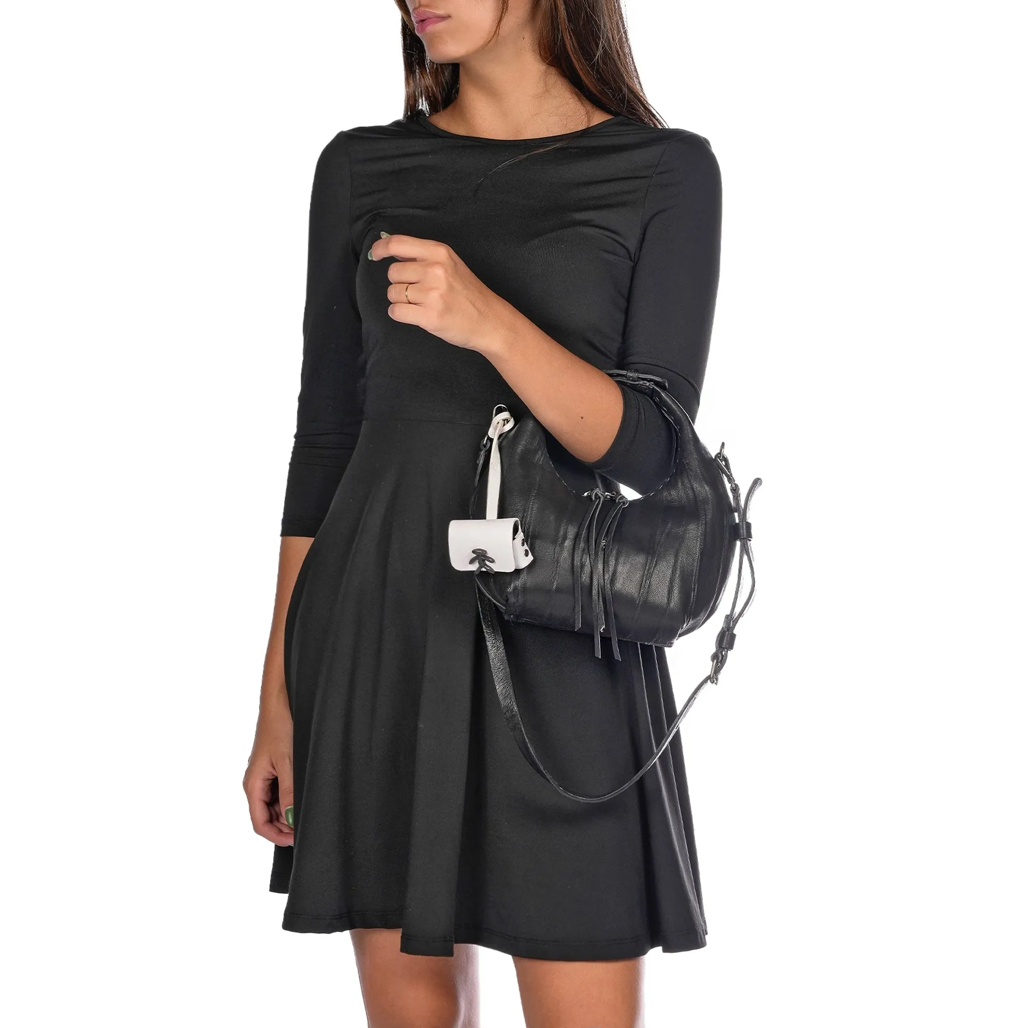 Anfora Extra Small Black Pleated