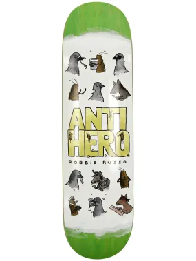 Antihero Skateboard Deck - Usual Suspects, Russo White, 8.25 x 32.33