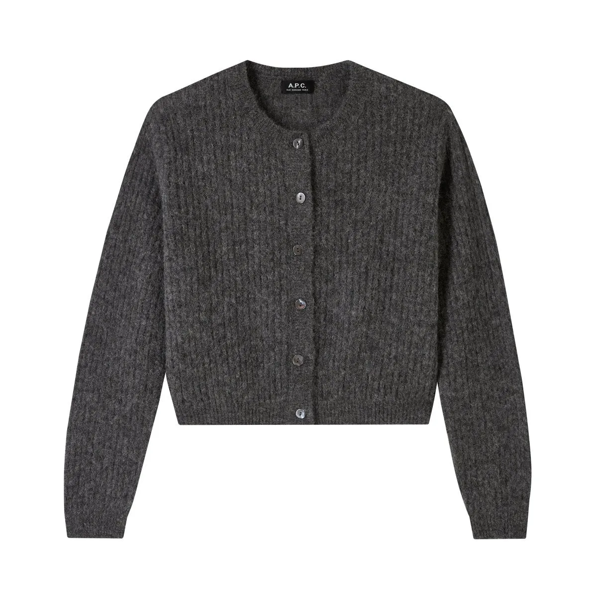 APC Milo cardigan, Anthracite Chine - Google SEO result: A stylish and versatile APC Milo cardigan in Anthracite Chine is now av