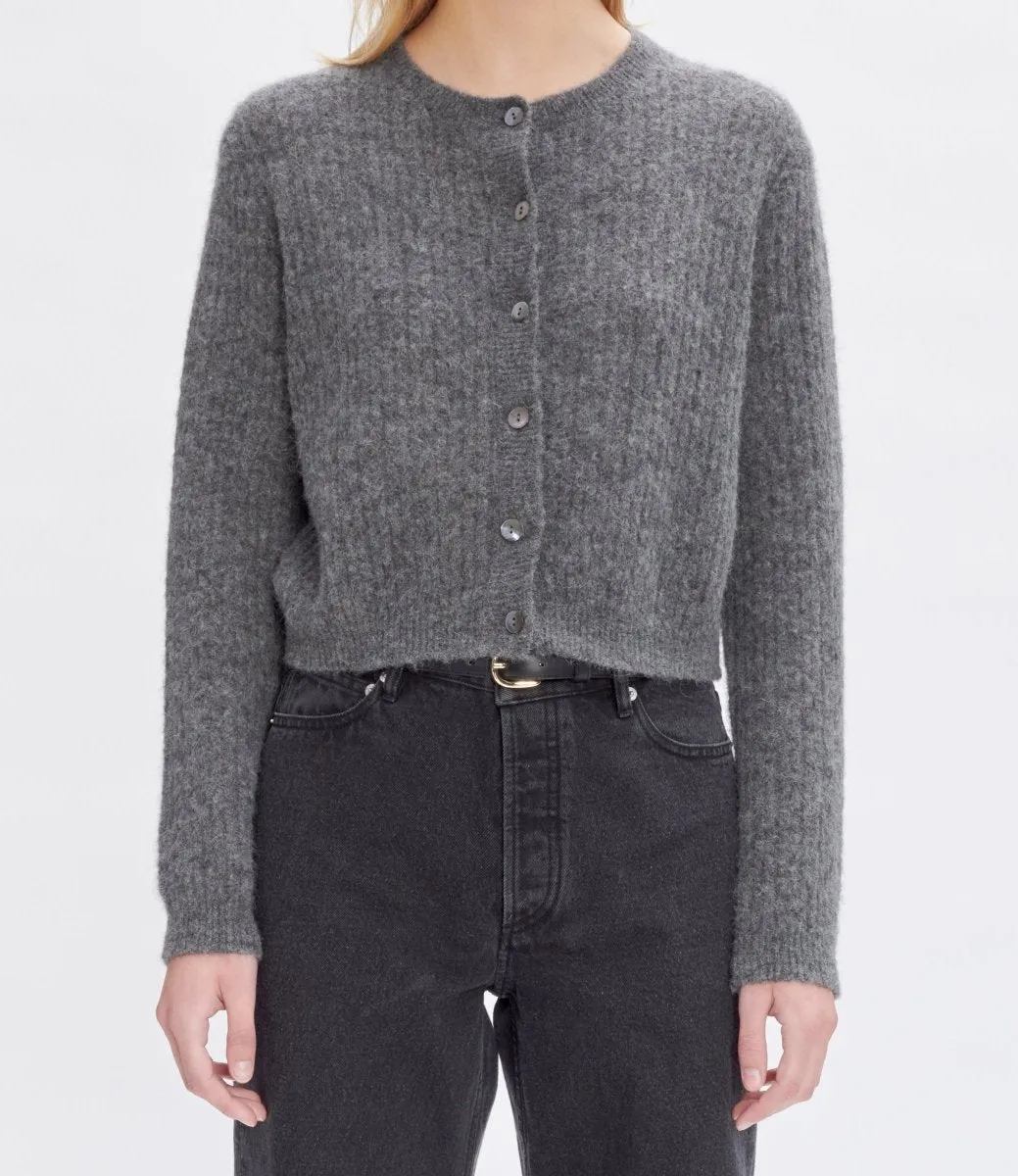 APC Milo cardigan, Anthracite Chine - Google SEO result: A stylish and versatile APC Milo cardigan in Anthracite Chine is now av