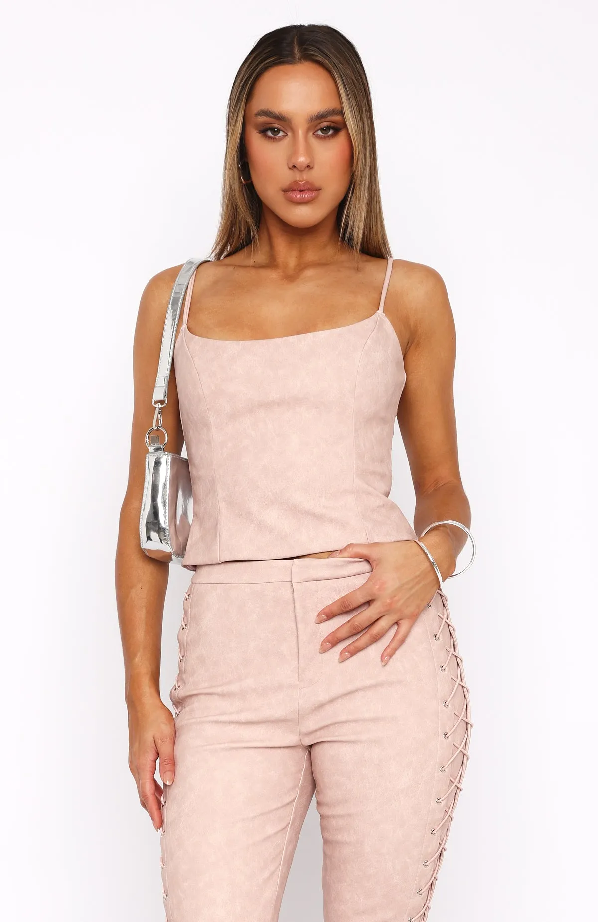 Art Of Love Blush PU Bustier.