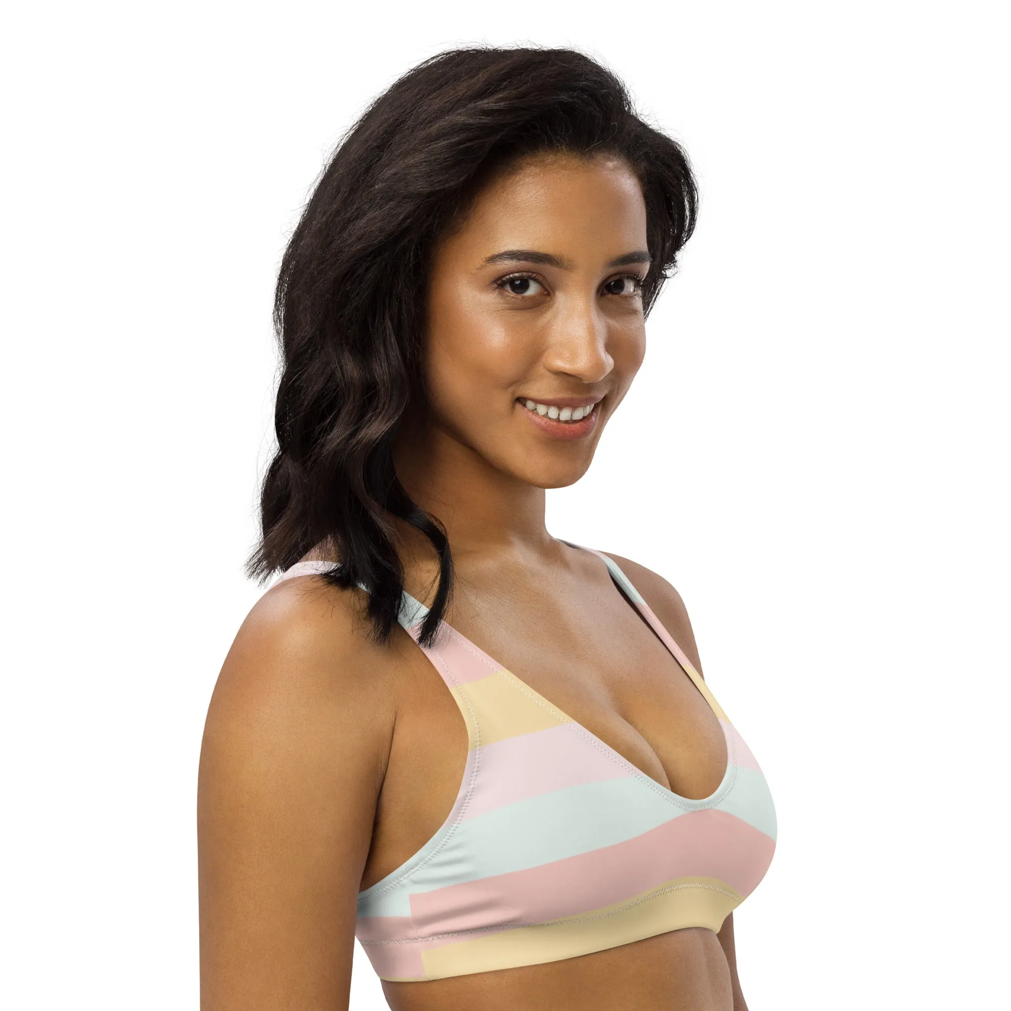 Bella Eco Bikini Top - Summer Stripes