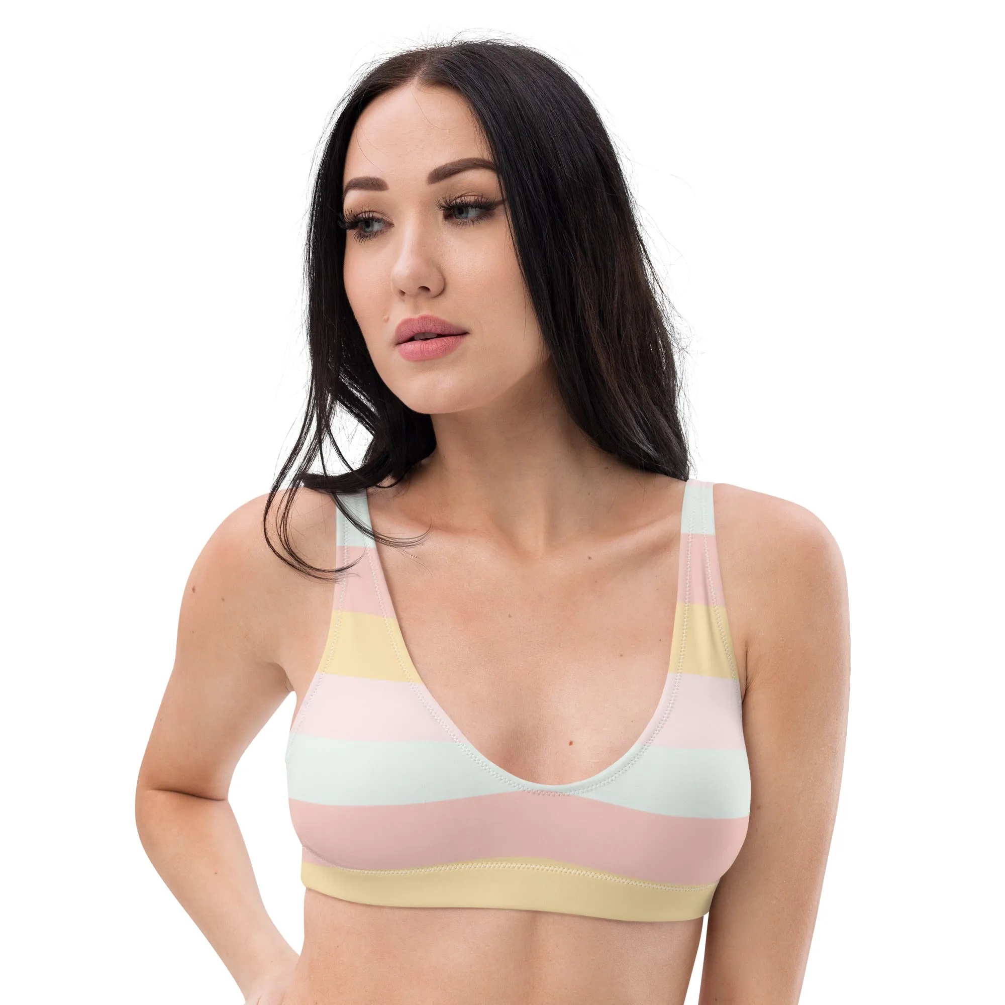 Bella Eco Bikini Top - Summer Stripes