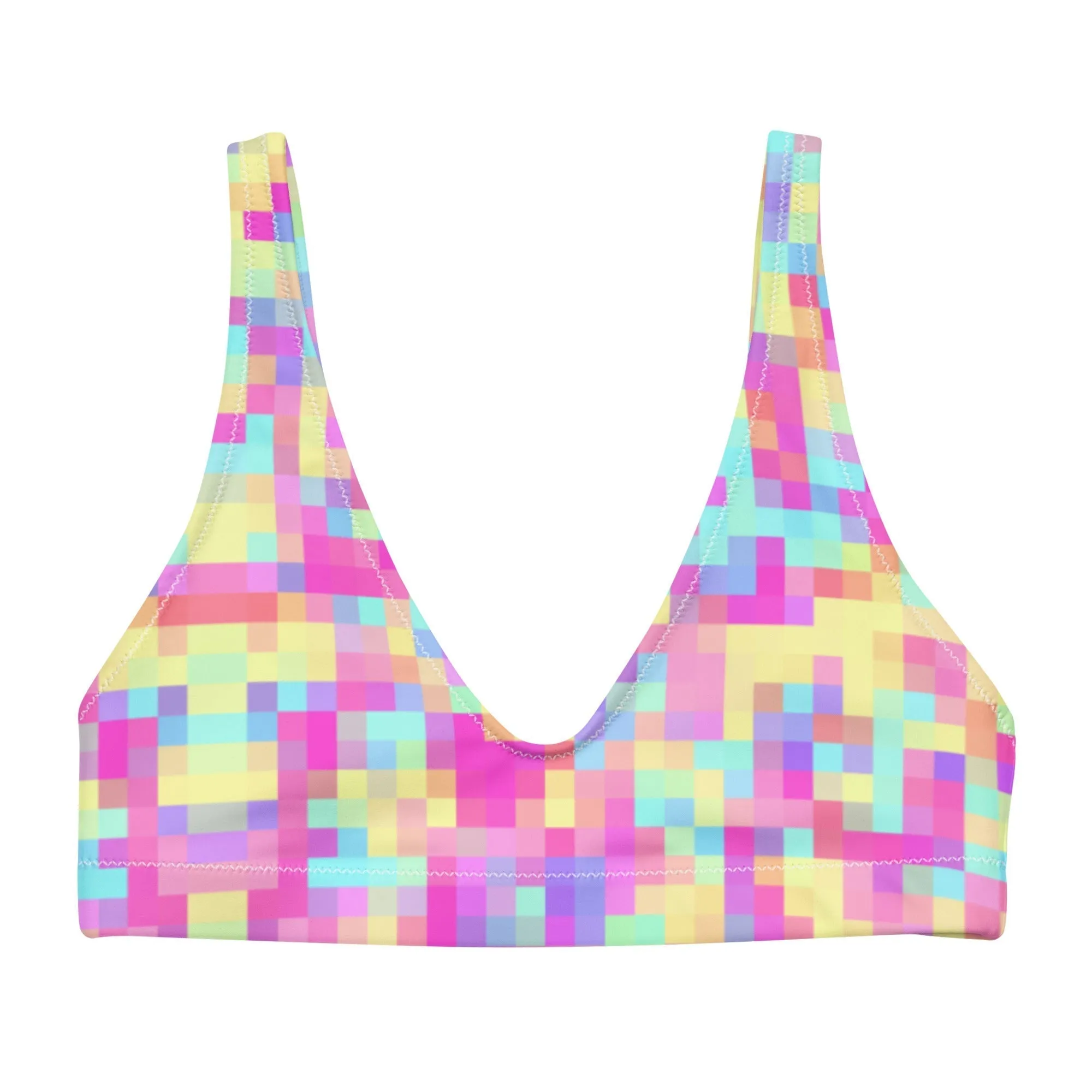 Bella Eco Padded Bikini Top - Pixels 1.0