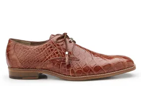 Belvedere Cognac Alligator Dress Shoe, Lago - 14010