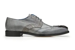 Belvedere Gray Dress Shoe - Valter - 1480 - Genuine Caiman Crocodile and Lizard Material