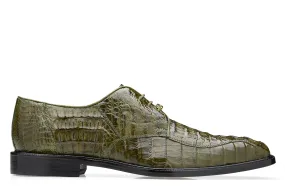 Belvedere Olive Genuine Hornback Crocodile Dress Shoe 1465 - Chapo