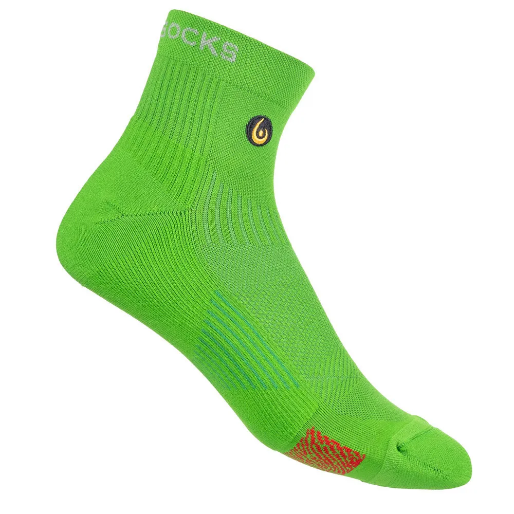 Biowin Athletic Mini Crew Socks - Neon Green