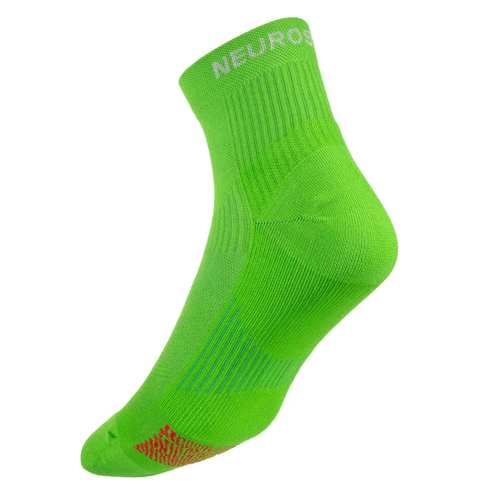 Biowin Athletic Mini Crew Socks - Neon Green