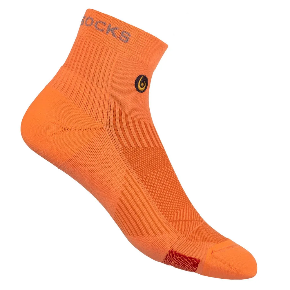 Biowin Neon Orange Athletic Mini Crew Neurosocks