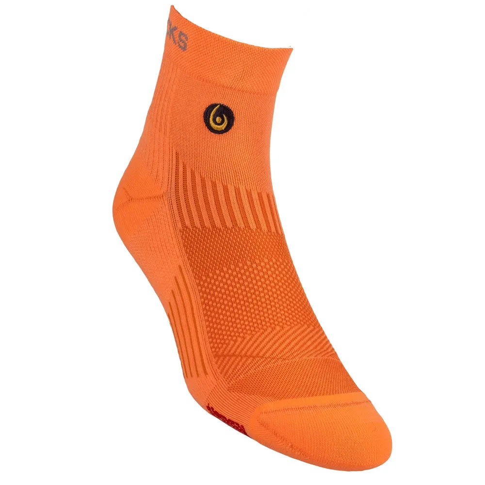 Biowin Neon Orange Athletic Mini Crew Neurosocks