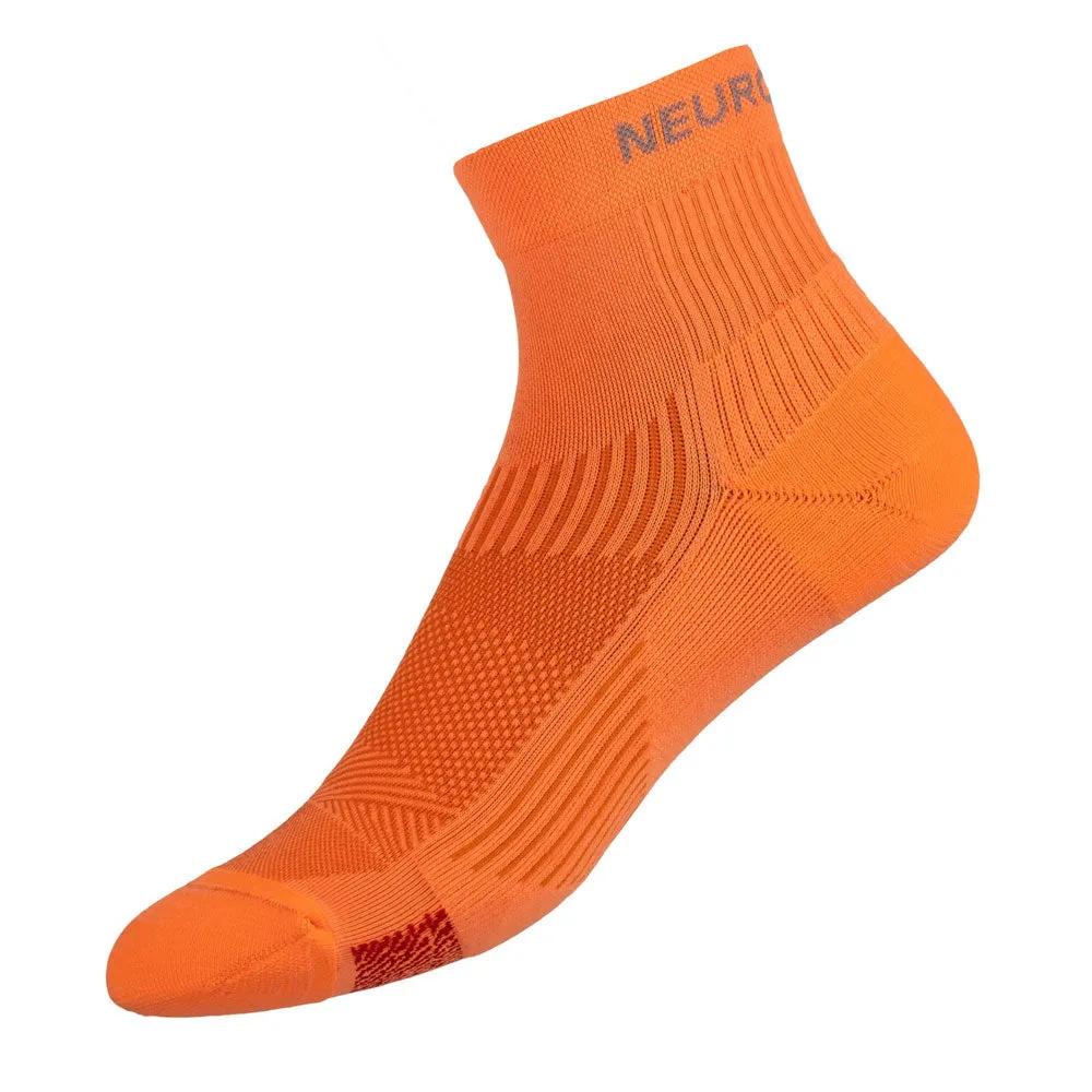 Biowin Neon Orange Athletic Mini Crew Neurosocks