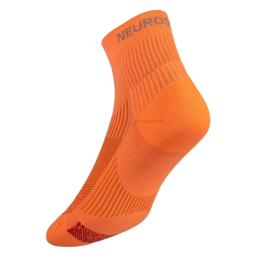 Biowin Neon Orange Athletic Mini Crew Neurosocks